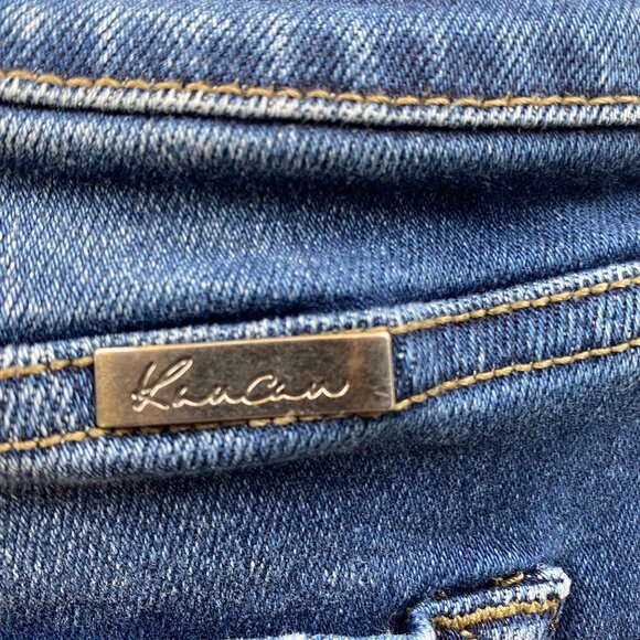 KanCan Womens Jeans Size 9/28 Skinny Frayed Hem Blue Denim Medium Wash Casual - Picture 14 of 16